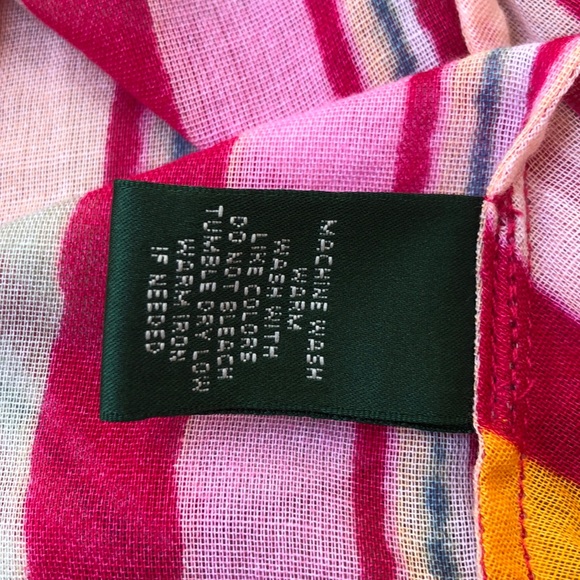 Lauren Ralph Lauren petite sleeveless colorful blouse - Picture 9 of 12